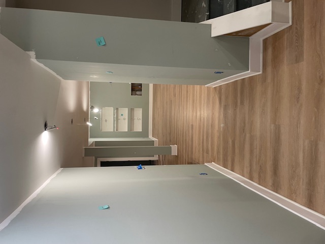 Basement Hallway — before